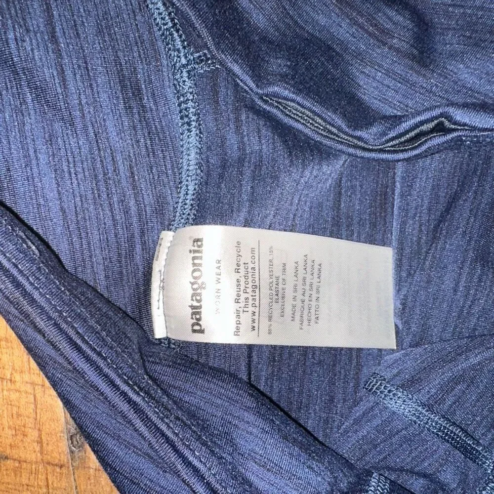 Patagonia heathered blue athletic M high impact leggings